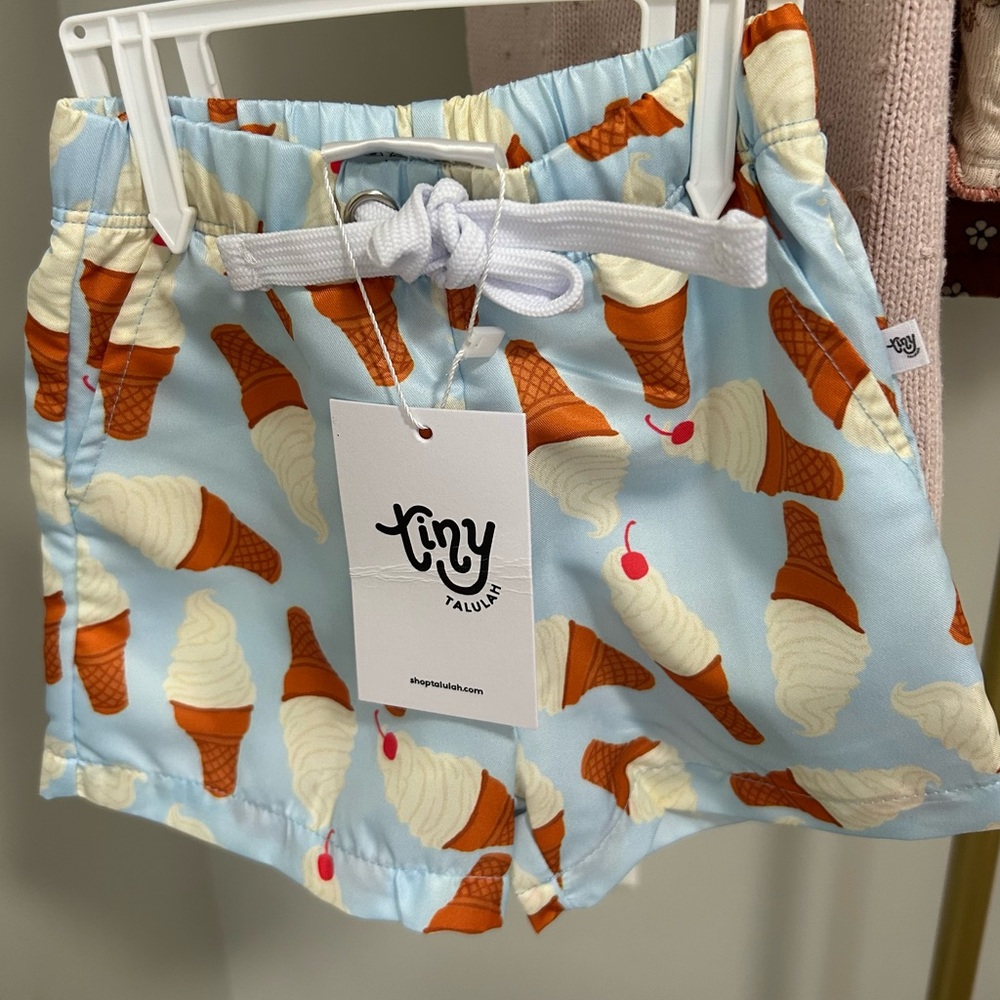 Tiny Talulah swim trunks